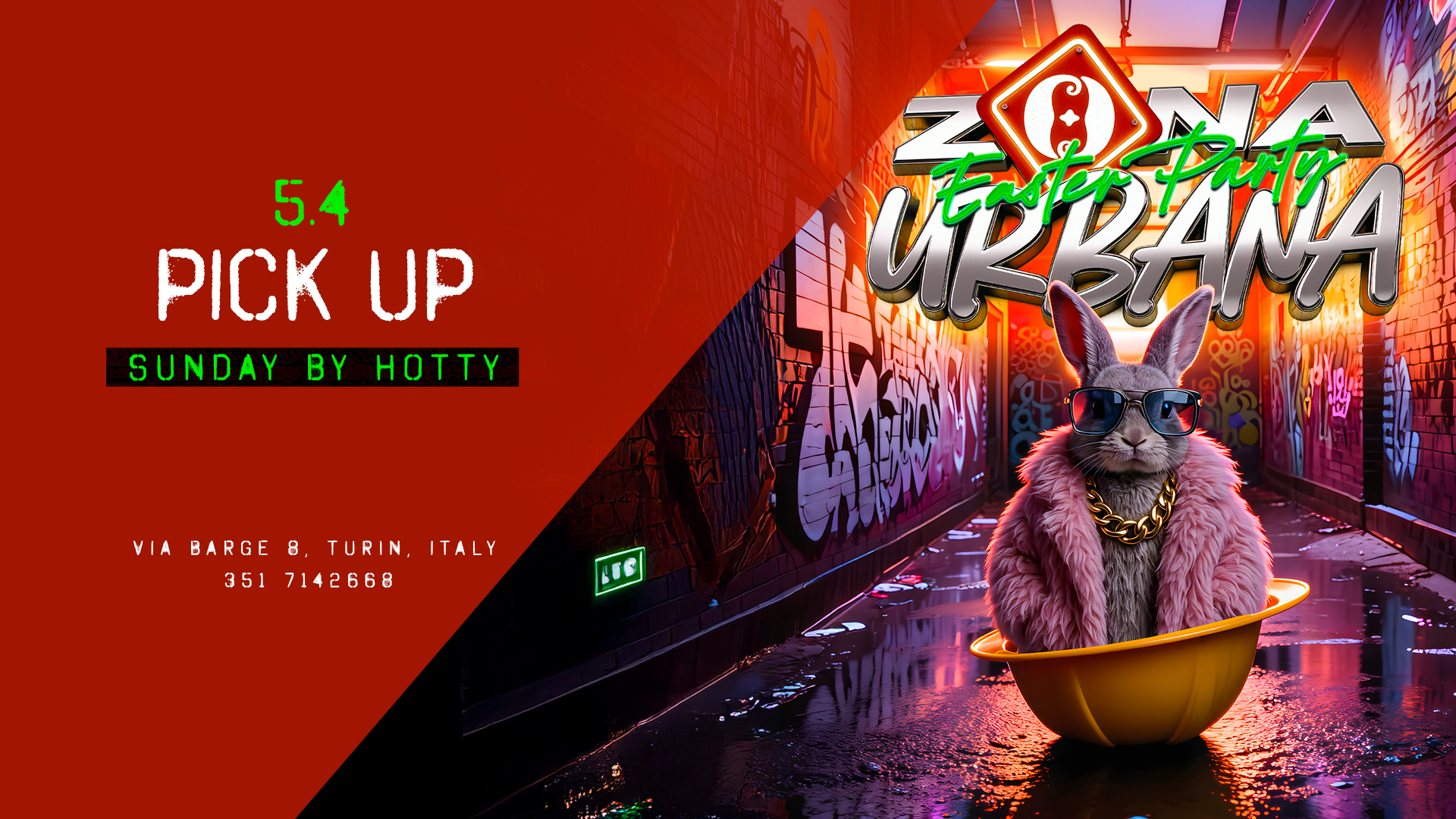 Couverture officielle de l'événement HOTTY presenta ZONA URBANA - EASTER PARTY