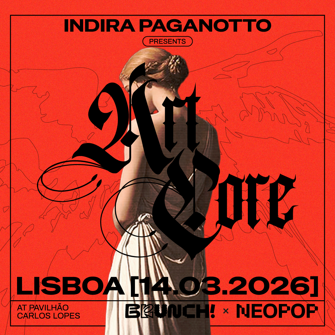 Cartel oficial del evento Indira Paganotto presents ARTCORE