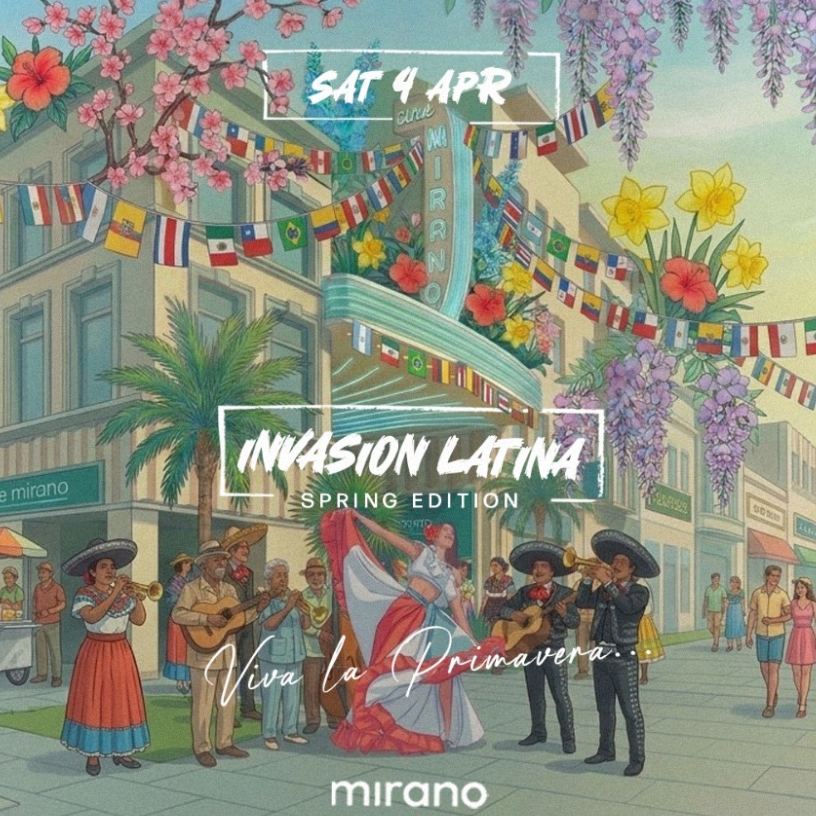 Officiële cover van het evenement INVASION LATINA - SAT 04/04 - MIRANO BRUSSELS