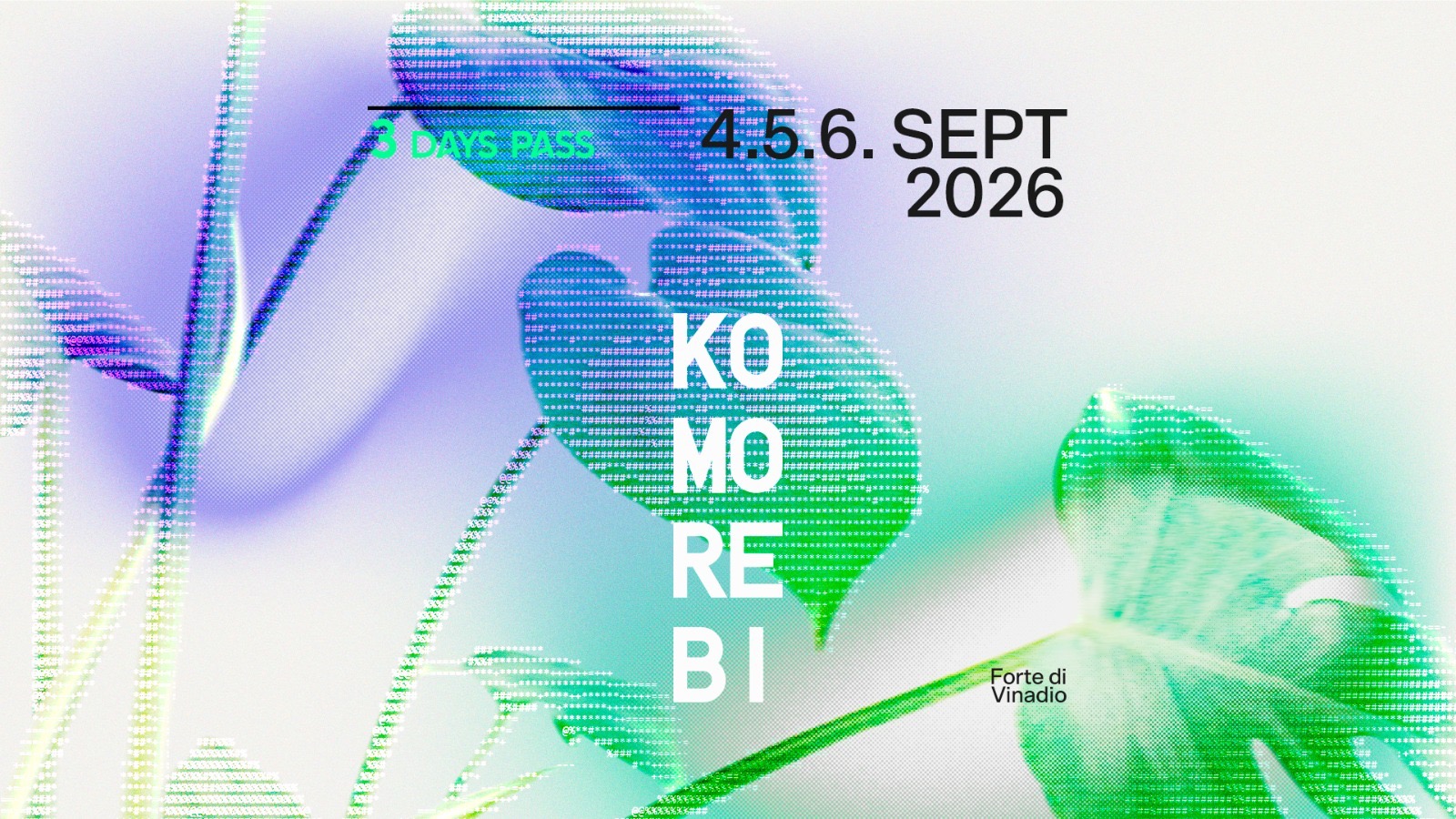 Cartaz oficial do evento Komorebi Music Festival 2026 - 3 Days Pass