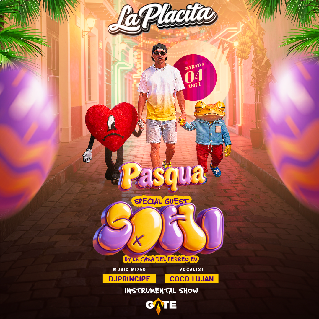 Copertina ufficiale dell'evento LA PLACITA PASQUA - SAB 4.04 - @GATE-CLUB