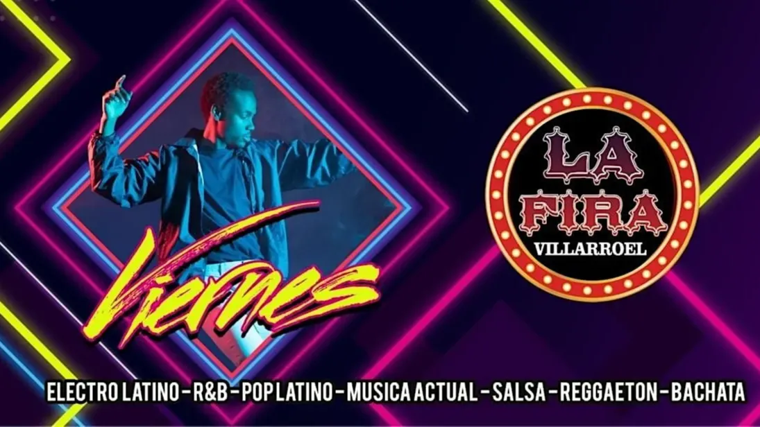 Cartaz oficial do evento Latin Party - La Fira Villarroel - Friday