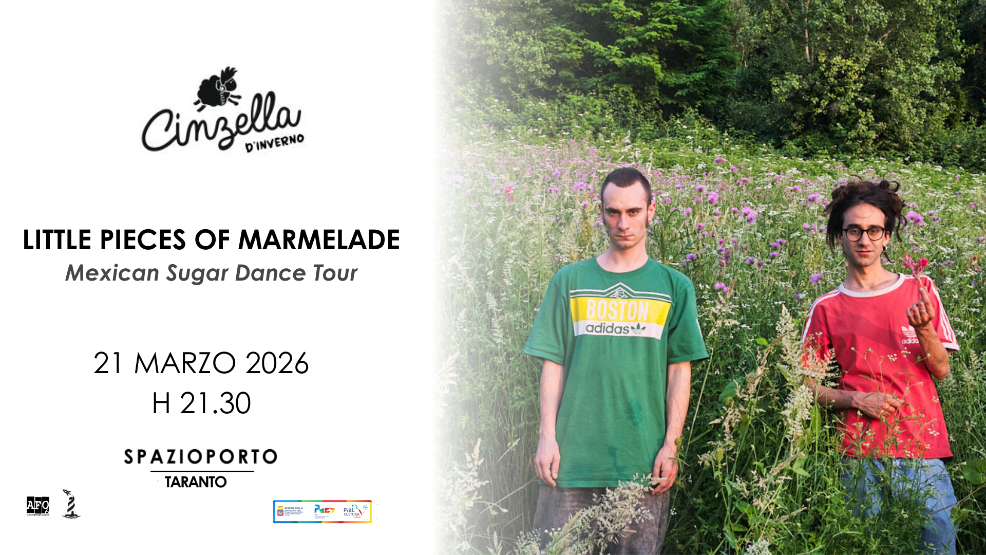 Cartel oficial del evento LITTLE PIECES OF MARMELADE x CINZELLA D'INVERNO 2026