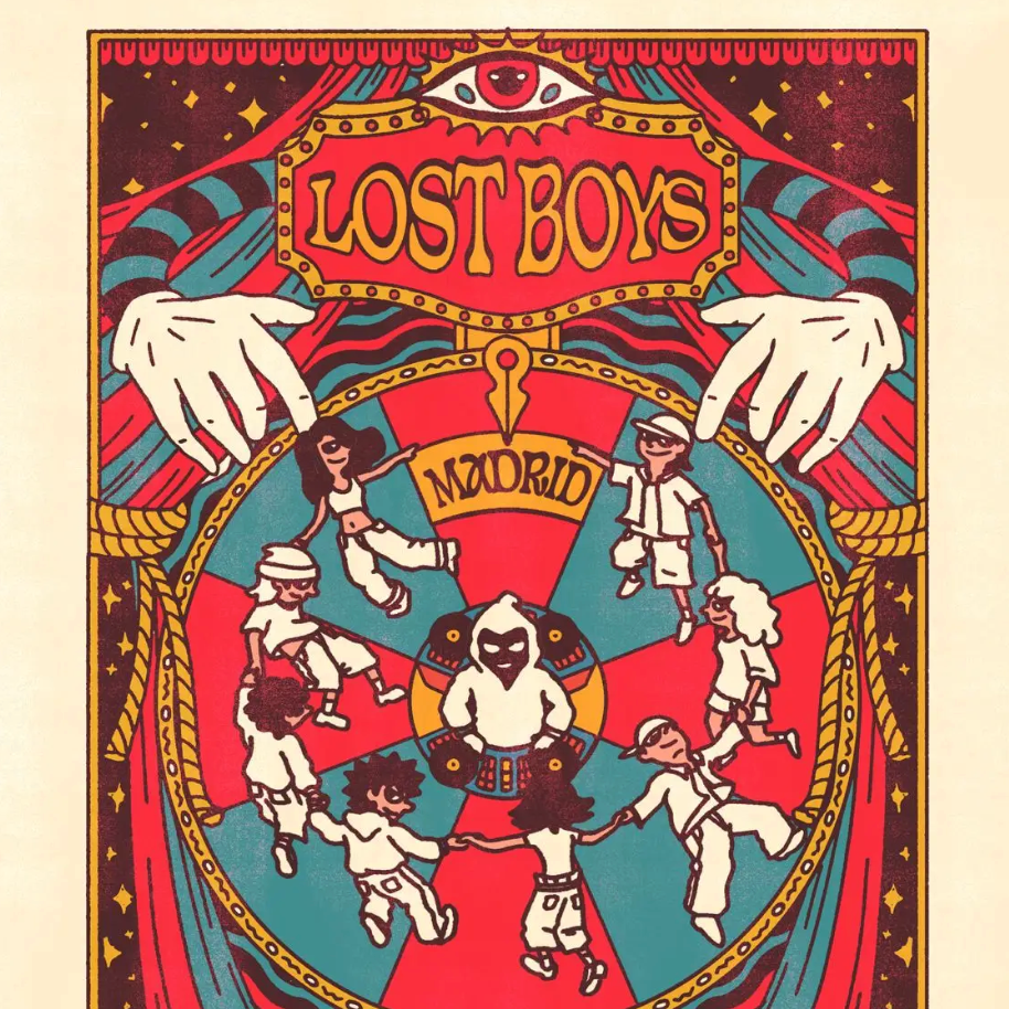 Cartaz oficial do evento Lula Club press. Lost Boys w/ Bradley Zero