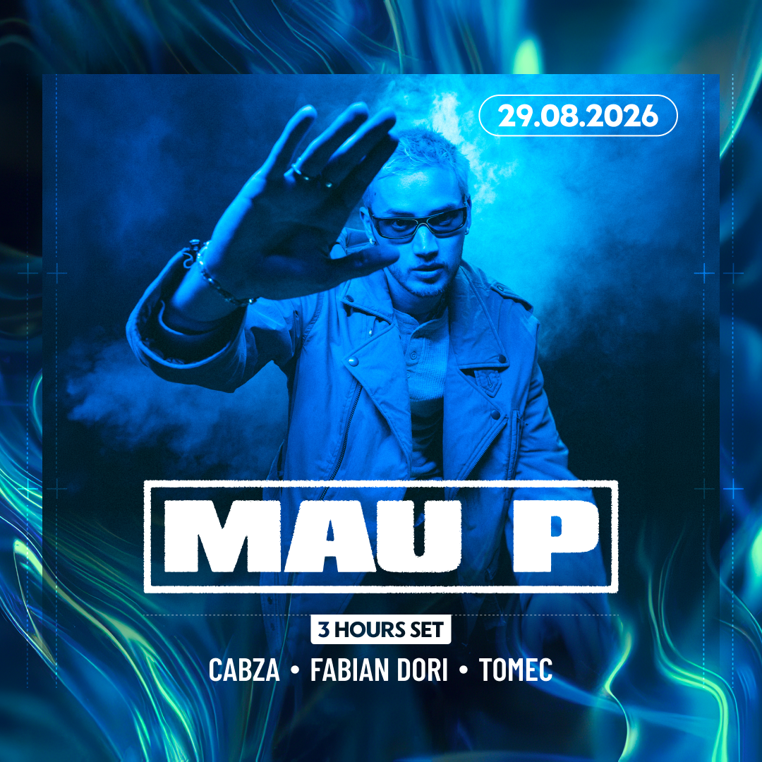 Cartaz oficial do evento MAU P 3 HOURS SET x PONEY CLUB 2026