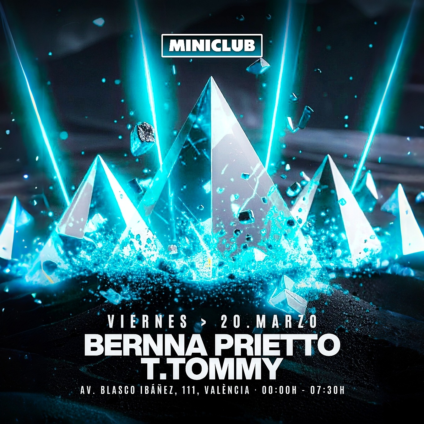 Official cover of the event MINICLUB: VIERNES 20 - TTOMMY | BERNNA PRIETTO / FREE ENTRY BEFORE 01.00AM