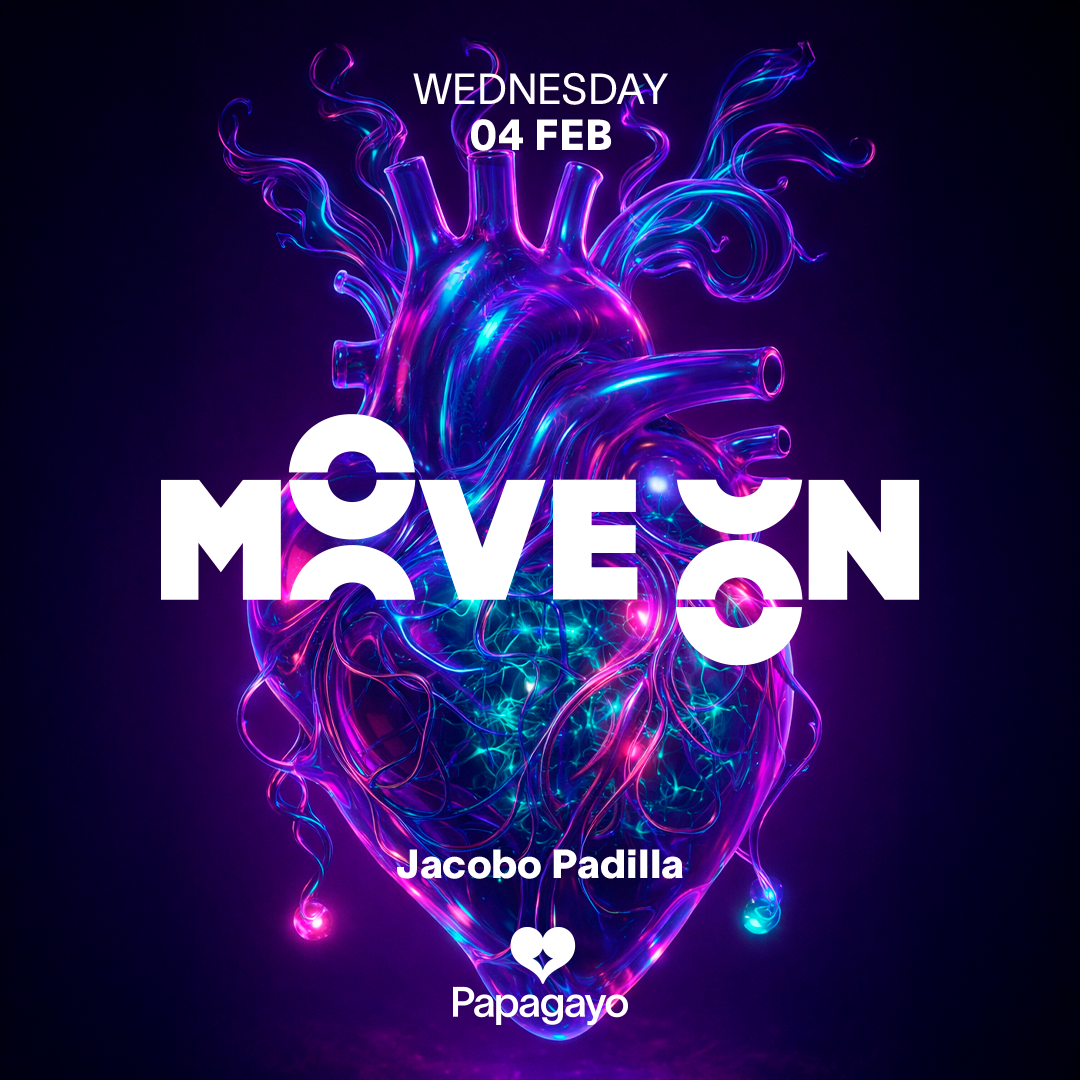 Cartaz oficial do evento Move On · Wed. 4th February 2026 · Closing Week