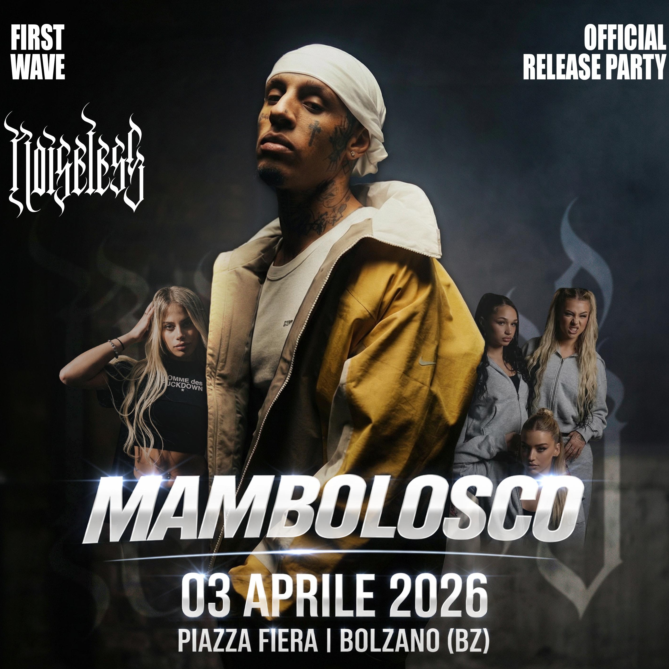 Cartaz oficial do evento NOISELESS "FIRST WAVE" - Official Release Party