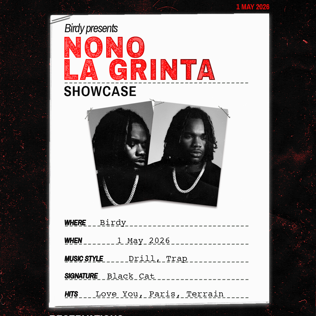 Offizielles Cover des Events NONO LA GRINTA LIVE X GYALDEM • SOHO BRUSSELS •