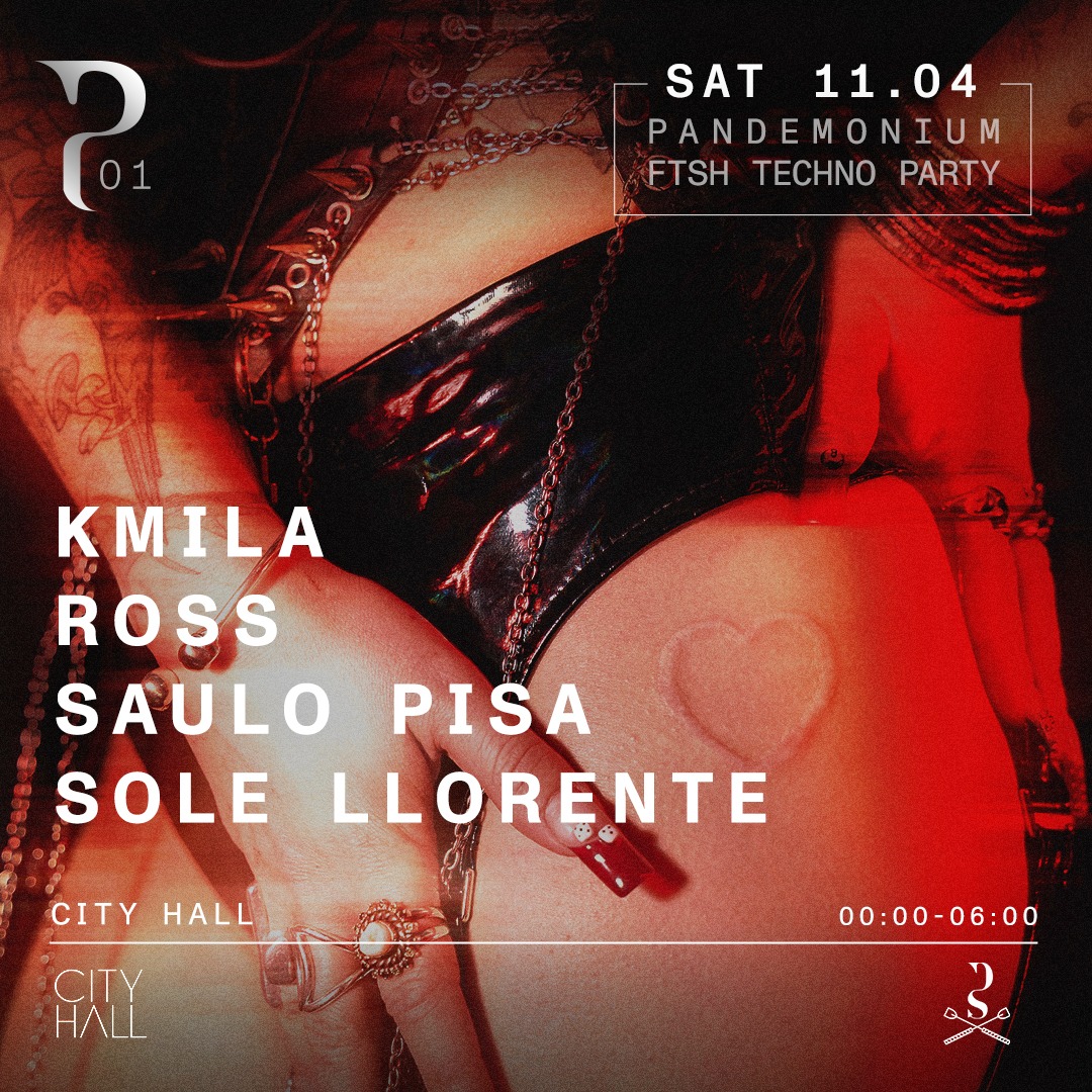 Cartel oficial del evento Pandemonium 01 - Fetish Techno Party