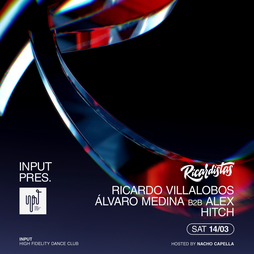 Cartaz oficial do evento RICARDISTAS w/ RICARDO VILLALOBOS