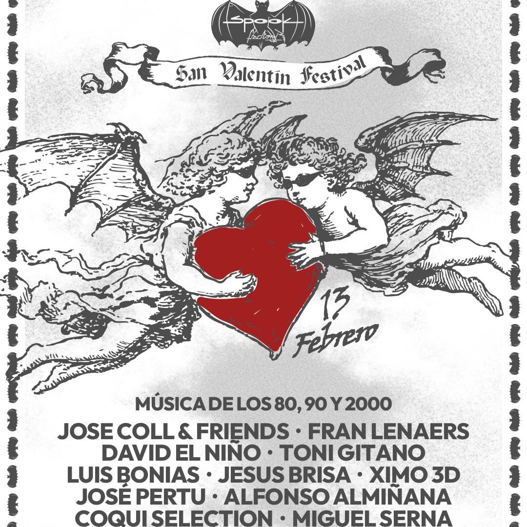 Cartaz oficial do evento San Valentin Festival / 80s - 90s - 00s