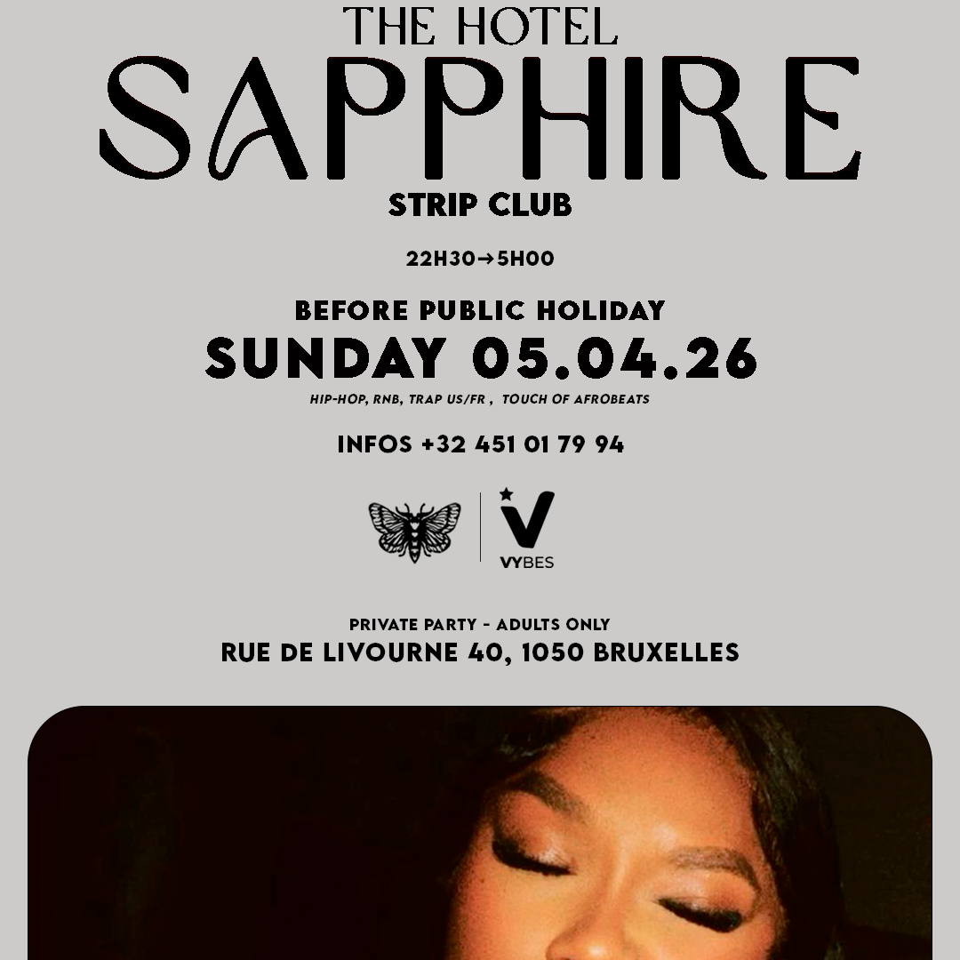 Copertina ufficiale dell'evento SAPPHIRE SUNDAY - BEFORE PUBLIC HOLIDAY