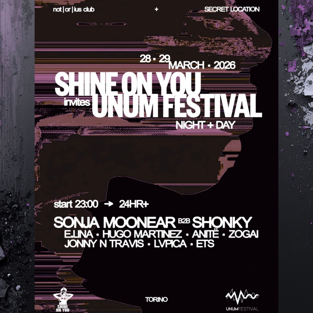 Cartaz oficial do evento Shine on you invites Unum Festival