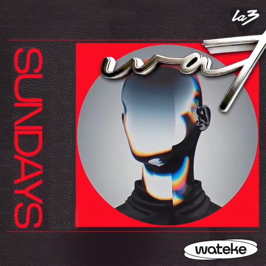 Cartel oficial del evento SUNDAY/DOMINGO | WATEKE. Feel the sound in the city