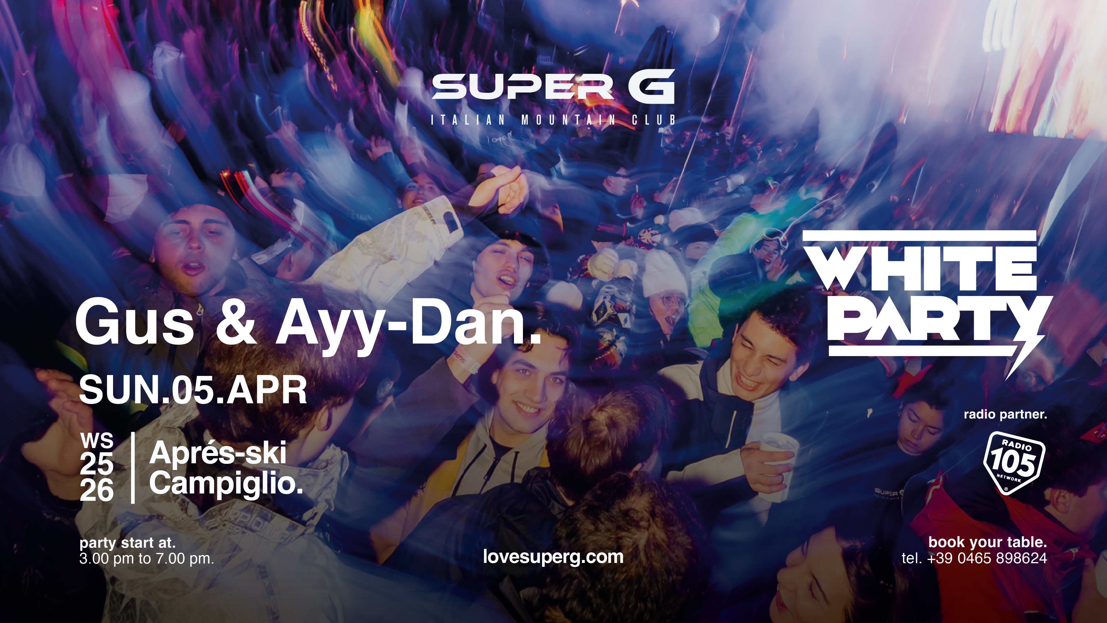 SUPER G presents WHITE PARTY | Après-ski
