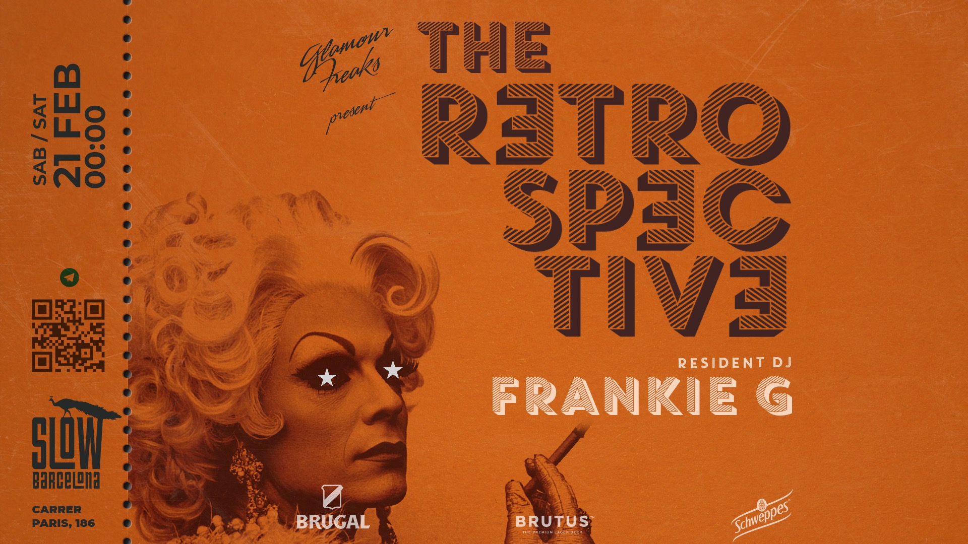Cartel oficial del evento The Retrospective pres. Frankie G (all night long)