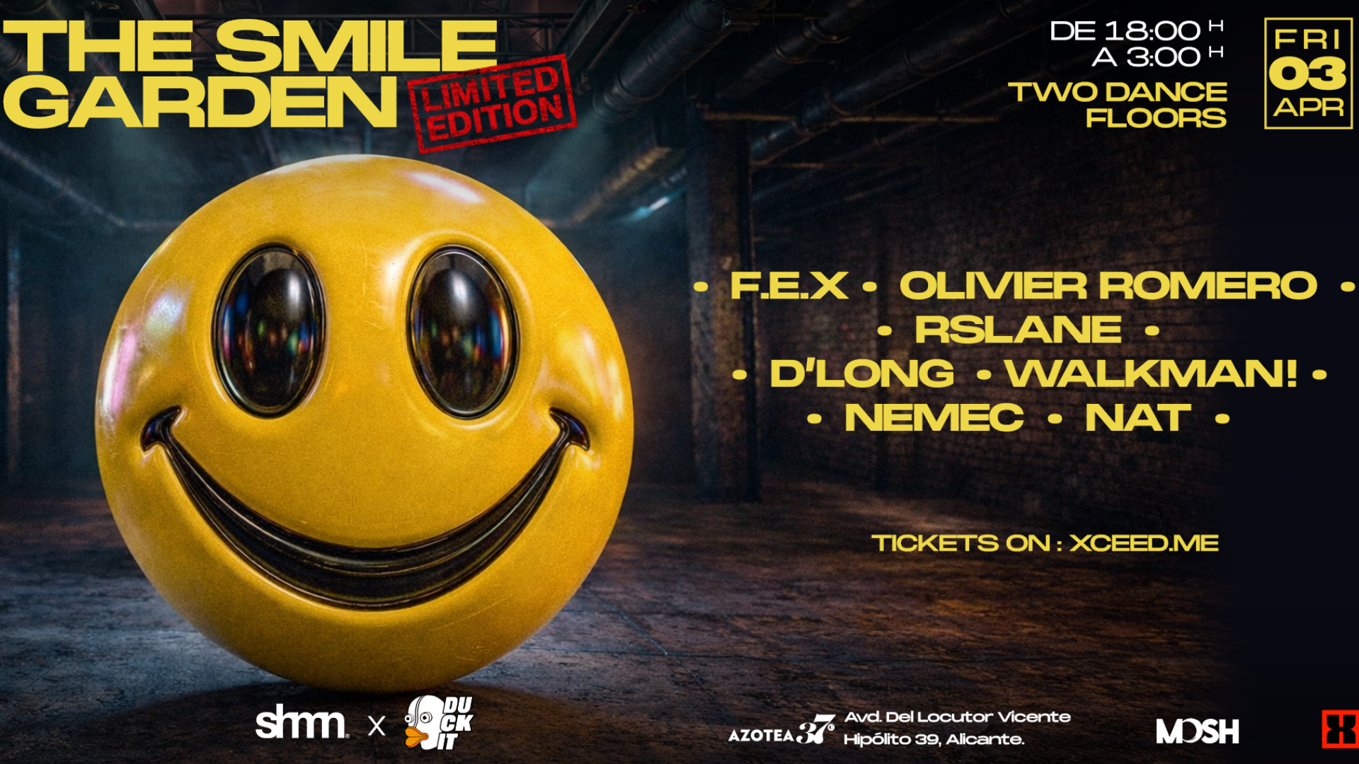 Cartaz oficial do evento THE SMILE GARDEN 〚 LIMITED EDITION 〛