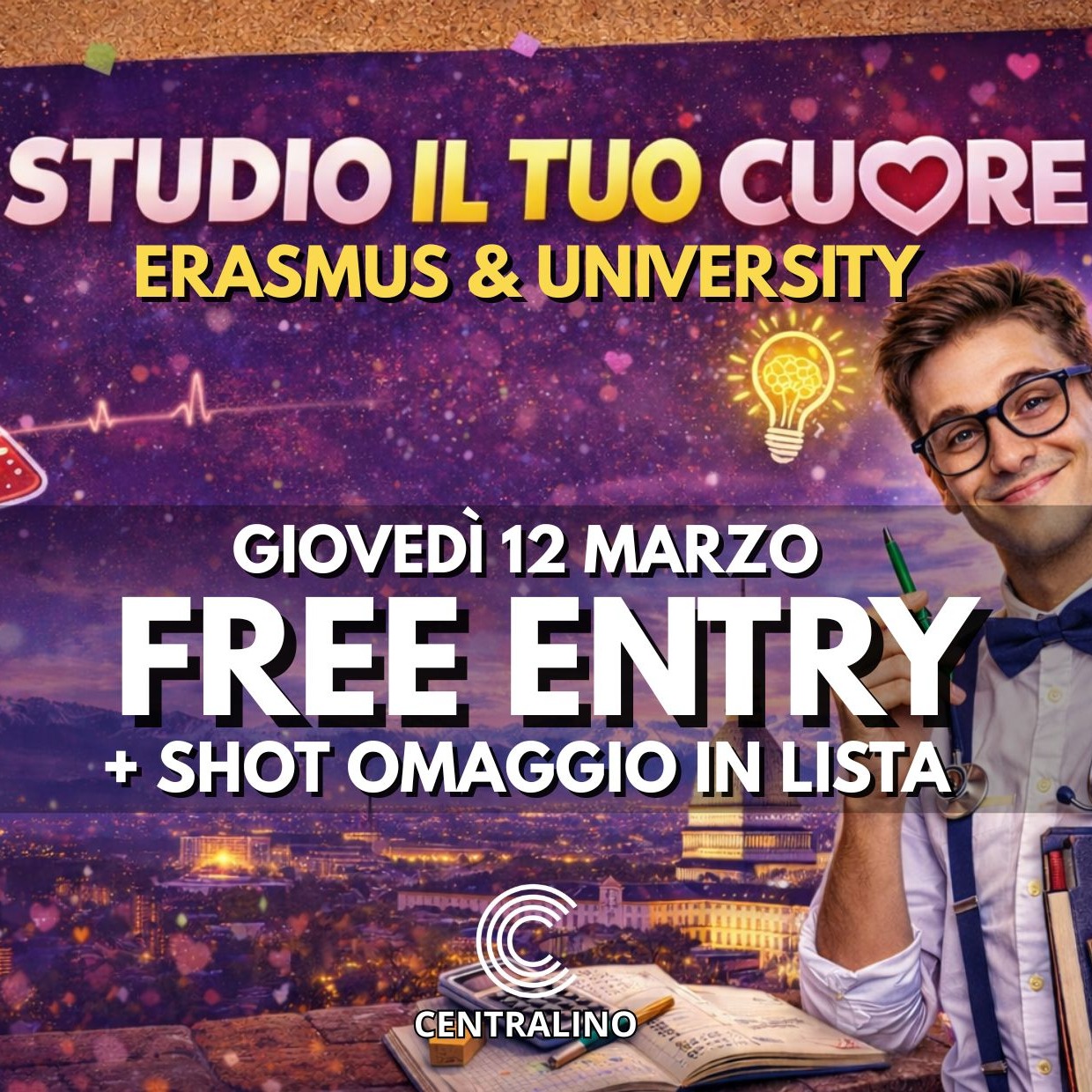 TO*GETHER "ERASMUS & UNIVERSITY : INGRESSO GRATUITO IN LISTA + SHOT OMAGGIO
