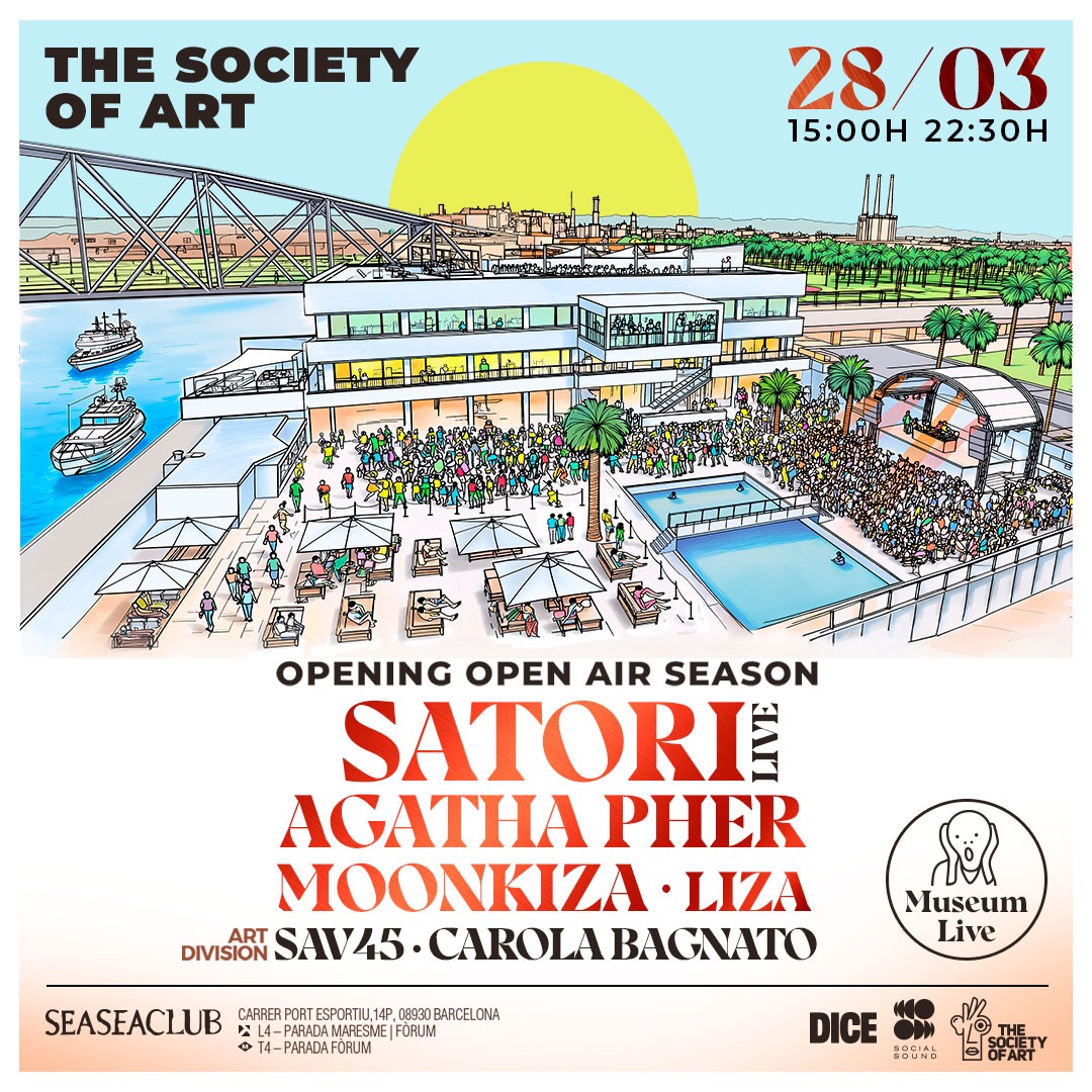 Cartaz oficial do evento TSOA: SATORI live (OPENING OPEN AIR SEASON)