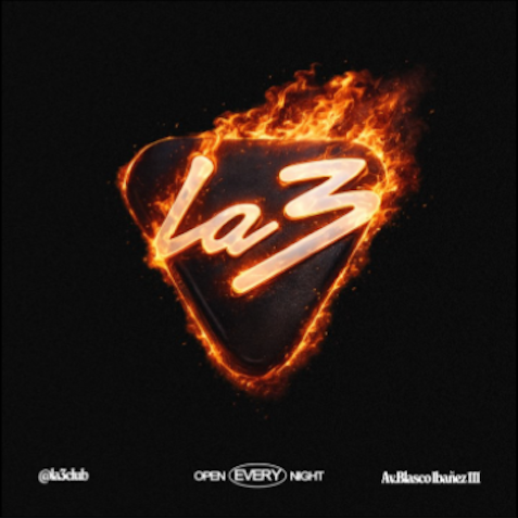 Cartel oficial del evento MARTES 24 | La3 International Club!