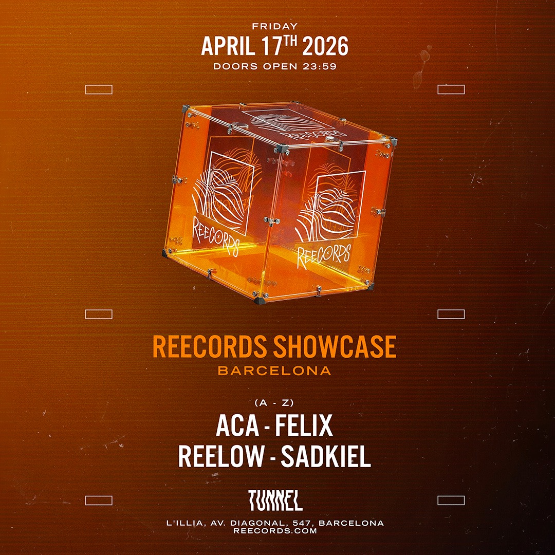 Cartel oficial del evento Tunnel pres: Matthias Tanzmann, Kid Moss, Carlo Rewer - Reecords: ACA, FELIX, Reelow, Sadkiel