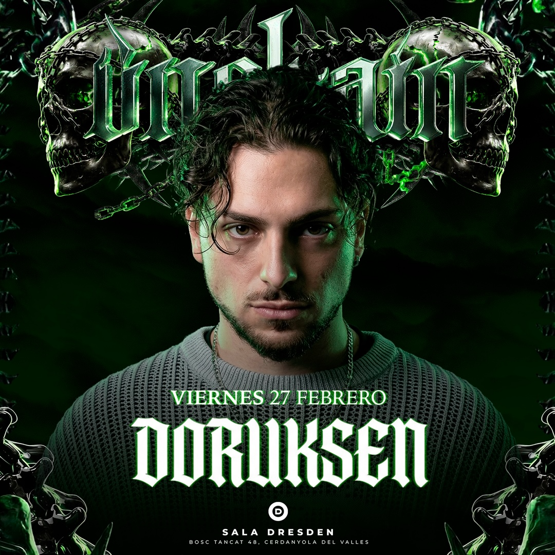 Cartaz oficial do evento UNCHAIN: Doruksen VS 36.000W Soundsystem