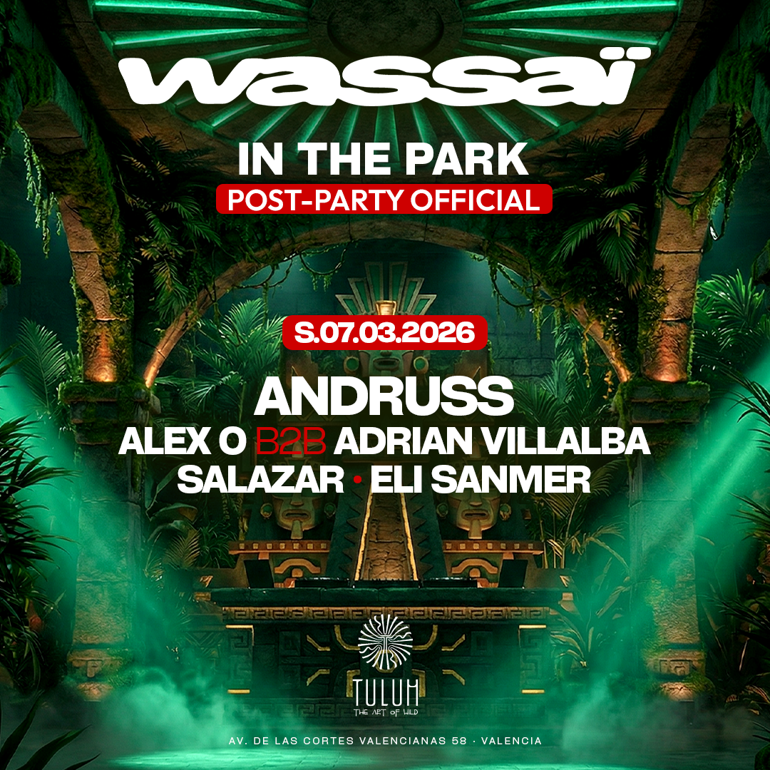 Cartel oficial del evento Wassaï at the club| Post party official Wassaï in the park
