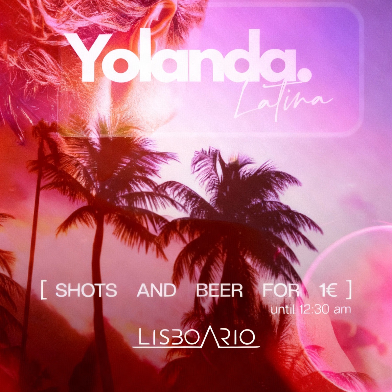 Official cover of the event Yolanda - Free entrance until 1:30am