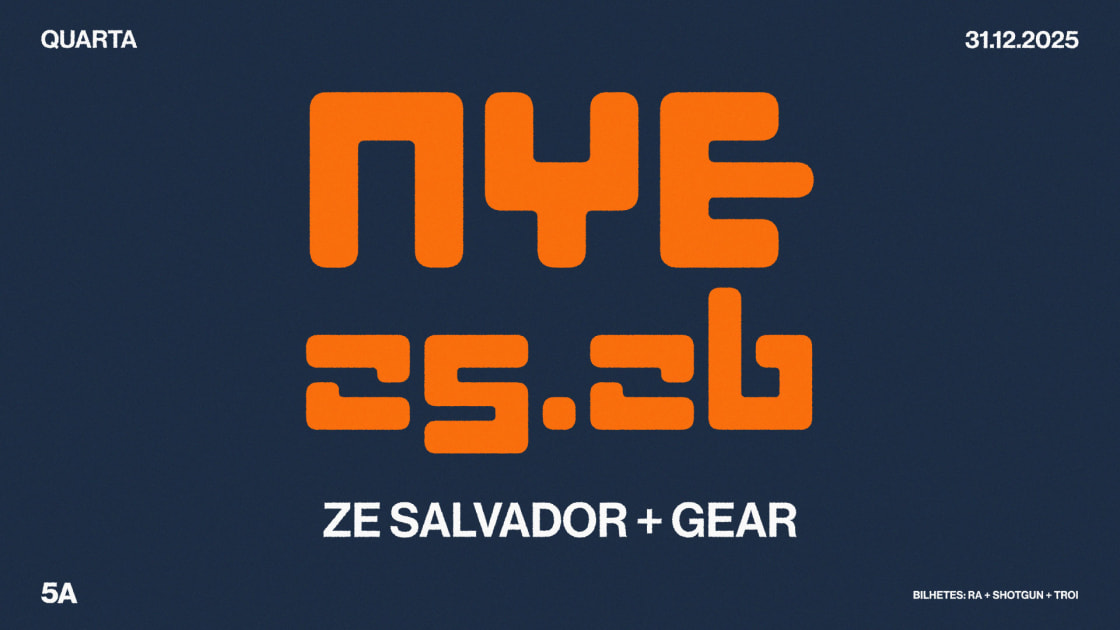 Cartel oficial del evento Zé Salvador + Gear - Nye