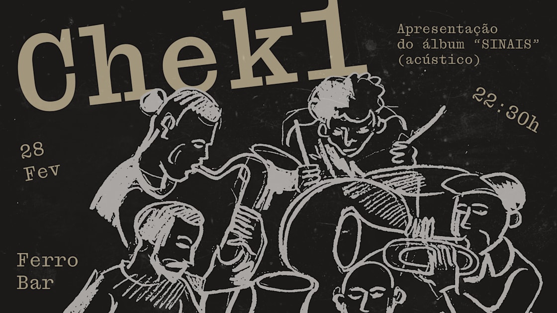 Cartaz oficial do evento Chek1 - Apresentação Do Álbum "Sinais" (Acústico)