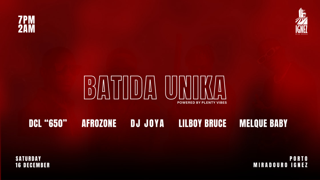 Cartaz oficial do evento Batida Unika