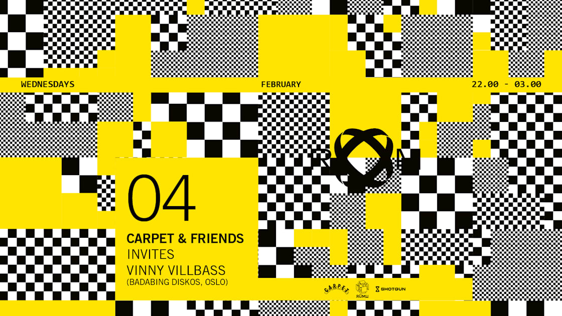 Official cover of the event Room: Carpet & Friends: Vinny Villbass