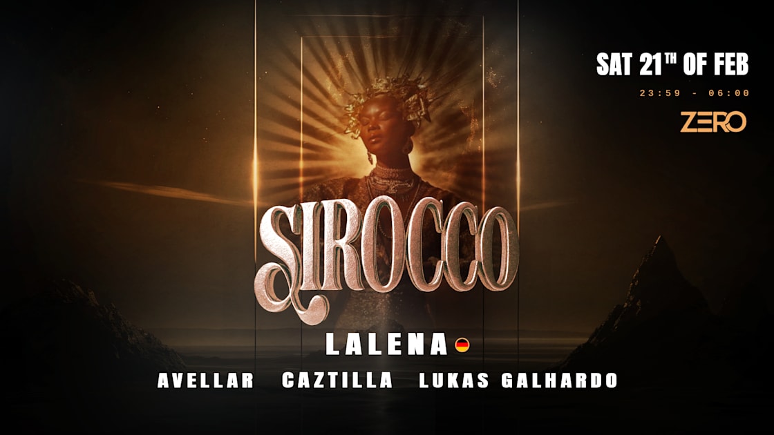 Cartaz oficial do evento Sirocco W/ Lalena (De), Avelar And More At Mome Zero