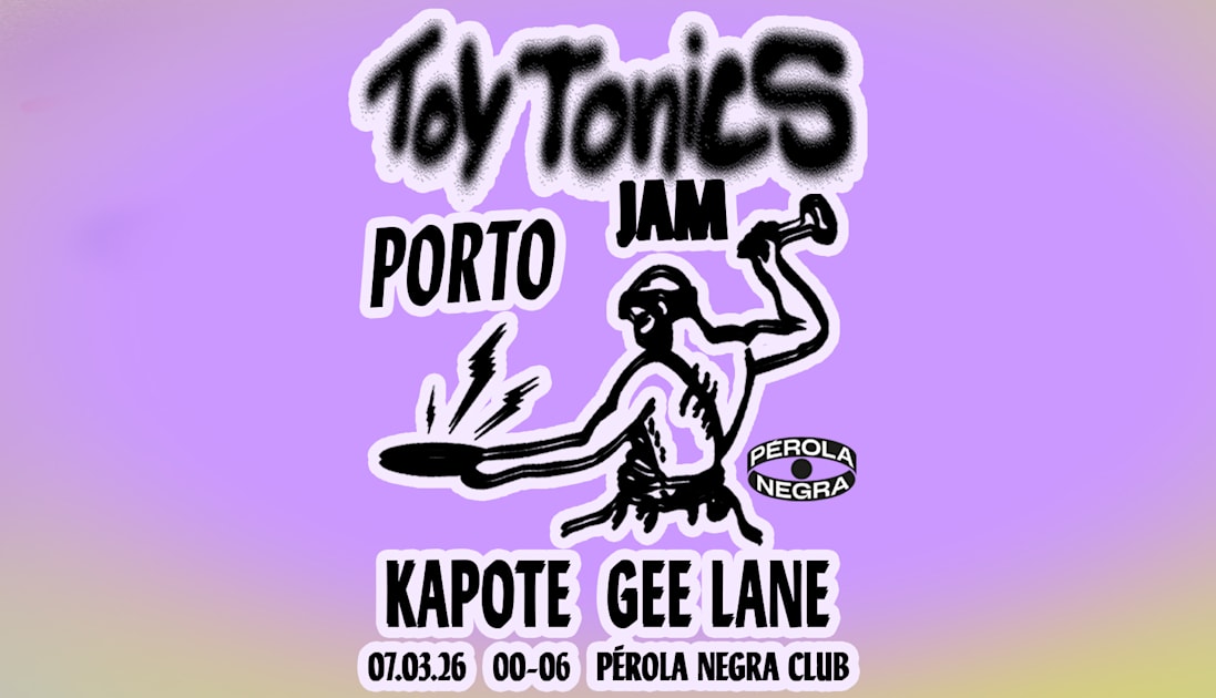 Cartaz oficial do evento Toy Tonics Jam - Pérola Negra Club